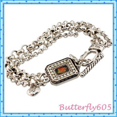 Brighton Rose Cameo Toggle Retired Bracelet 7.5″