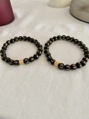Piayao 24k Obsidian stone bracelets for male/female $ 65.00 each SALE $50 each