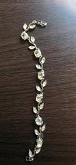 14k Gold Filled Bracelet With White Stones. $32