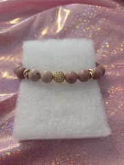 Parklane Pink Multi Beaded with Gold tone accents Bracelet