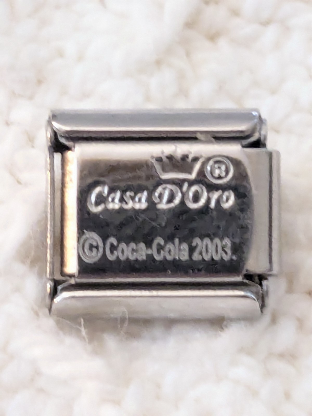 Authentic Casa D'Oro Dasani Bottle Water Italian Charm Classic 9mm Link P90 gallery