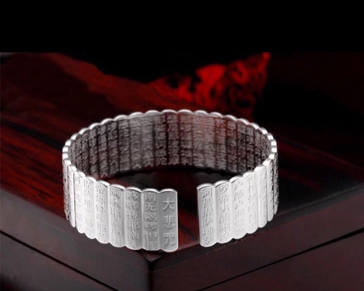 Women's Fashion Jewelry Lotus Flower 925 Silver Plated Cuff Bracelet 24-2