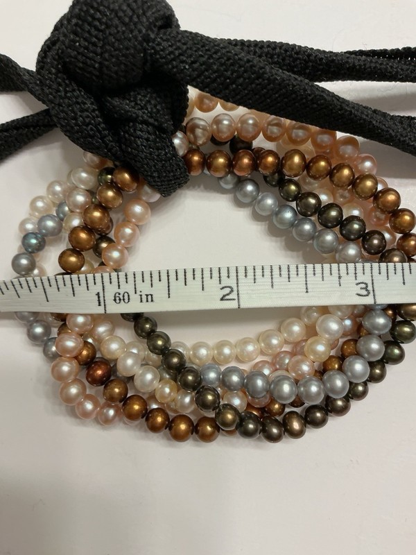 PEARL FRESH WATER BRACELETS SIX ASSORTED COLORS gallery
