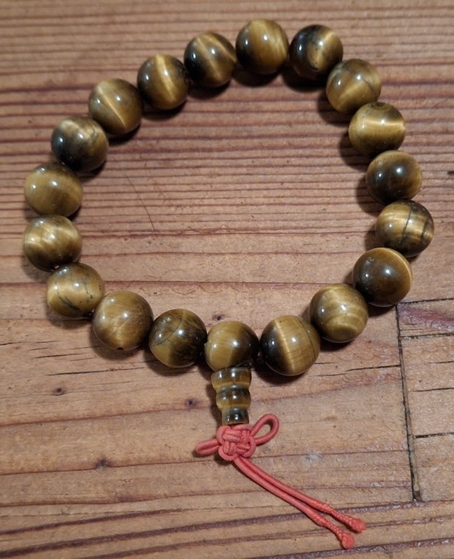 Tigers eye stretch bracelet extra large size 8-9 in wrist 8mm beads gallery