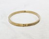 Gold Tone Hinged Bangle Bracelet With 7 Clear Crystals J15-3662 gallery