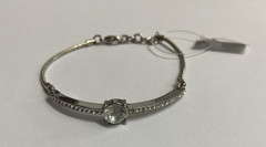 Ganz 5mm Rhinestone Bracelet 7 inches Silvertone NWT Jewelry