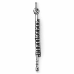 Precious Stars Sterling Silver Flute Bracelet Charm