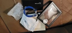 Montblanc Men’s Jewelry Stainless Steel & Braided Leather Cord Hook Clasp…