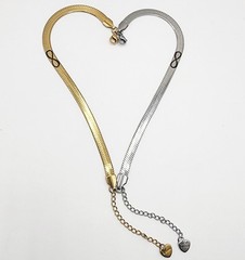 MATCHING Infinity Bracelets For Couples Gold Silver Toned Stainless Steel Snake