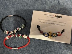 Bank of America FIFA World Cup 2026 Black Cord Charm Bracelet, Multicolor