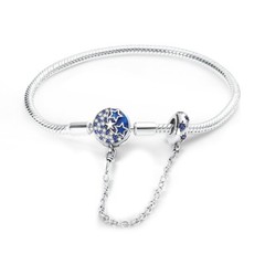 MULA AAA CZ Starry Moon Night Sky Clasp Bracelet Fit Charms For Women Jewelry
