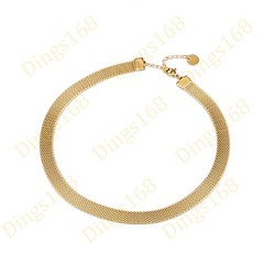 18K Yellow Gold Filled Tarnish-Resist Nickel/Lead-Free Mesh Link Chain Bracelet