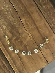 Vintage Handmade 1960’s Barbie Charm Letter Bracelet