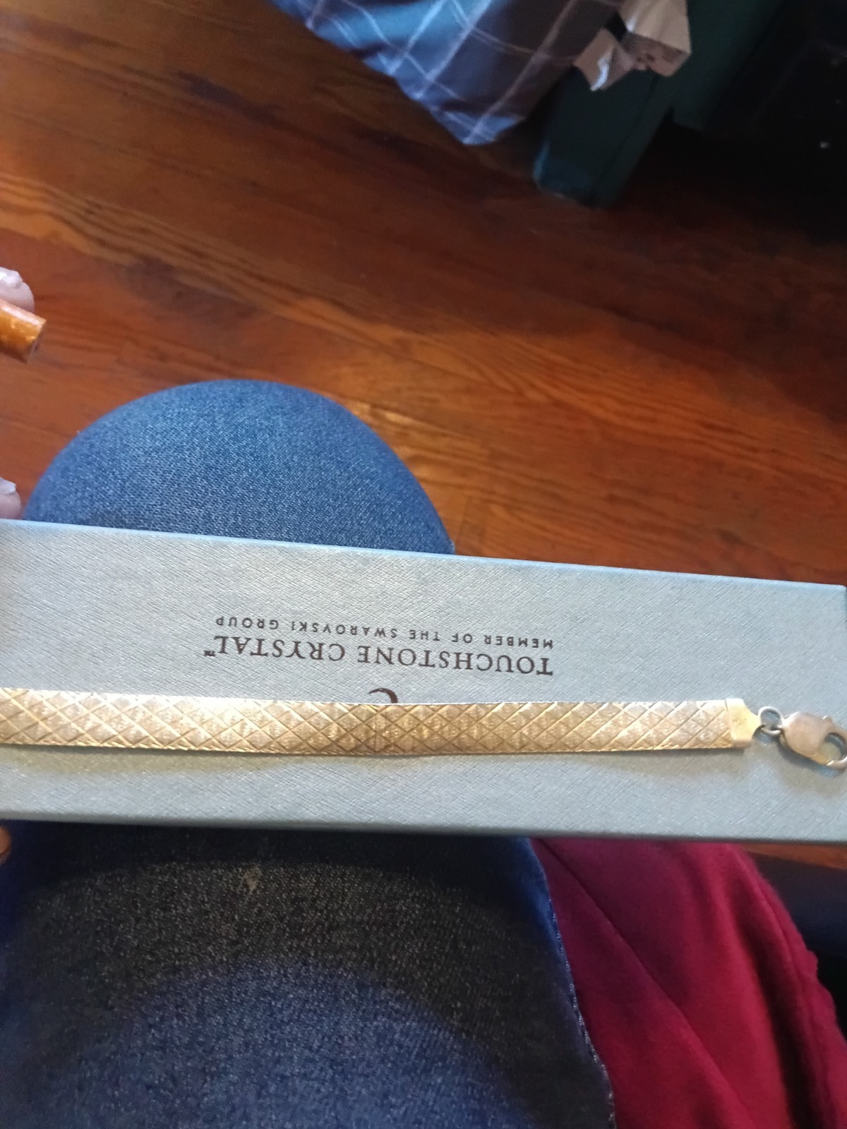 Touchstone Crystal Gold Chain Bracelet with Lobster Claw Closure gallery