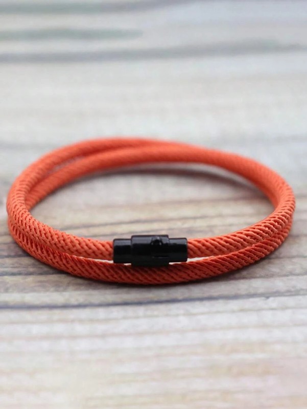 Minimalist Braided Bracelet Double Layer Survival Friendship Gift gallery