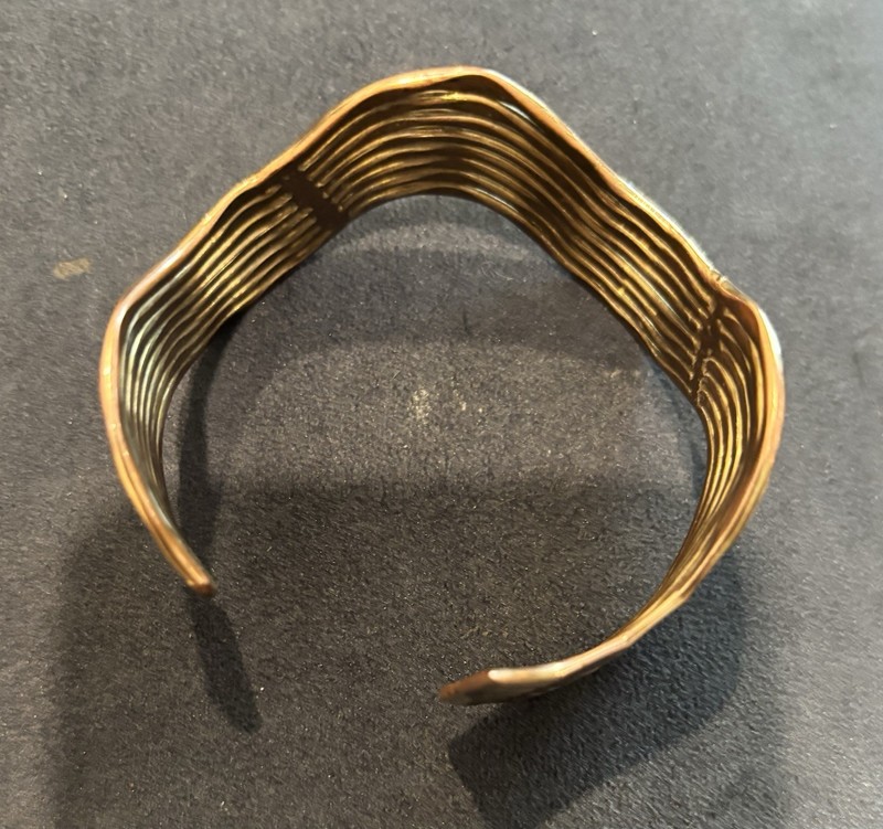 Brass wave Cuff. gallery