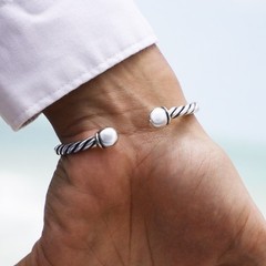 High-Quality Cuff Bracelet for Men & Women made of Solid 925 Sterling Silver.