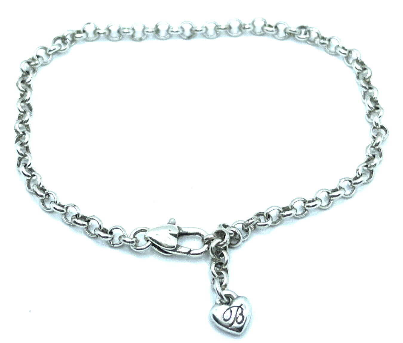 BRIGHTON ROLO SMALL Starter Links Charm Bracelet LEGACY Excellent 8.5” gallery