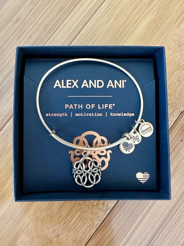 Alex and Ani Gold 'Path of Life' Charm Bangle Bracelet gallery