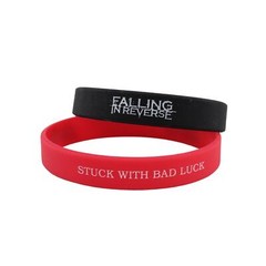 Falling in Reverse Stuck with Bad Luck 2 Silicone Wristbands B2147-8