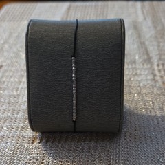 Silver Black Beaded Minimalist Bracelet, Adjustable Slide Closure, Metal Cord