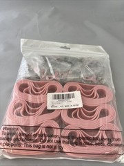 120 Pack Breast Cancer Awareness Lot. 60 Pins And 60 Silicone Bracelets New