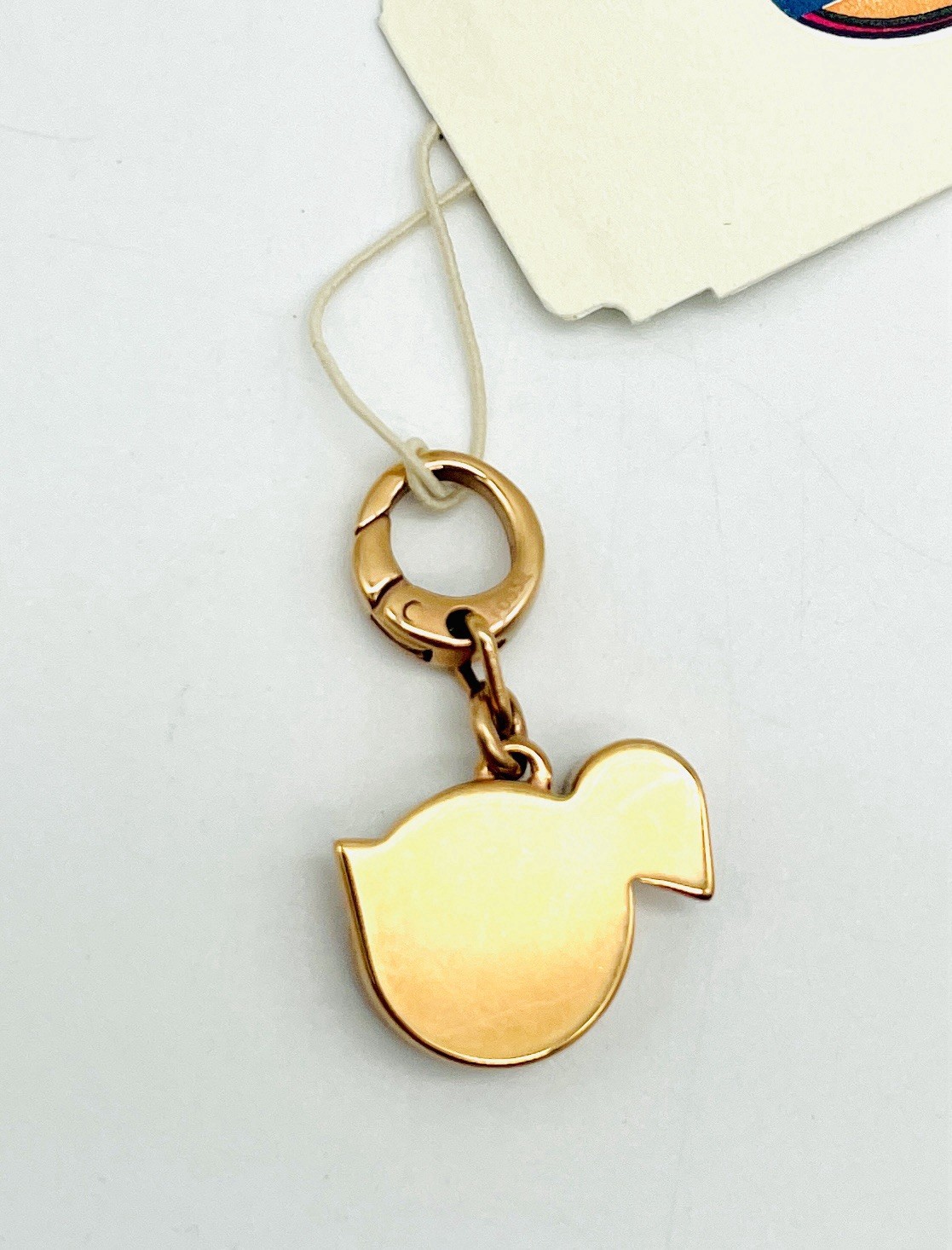 Fossil Rose Gold Tone Bird Charm Howlite With Clip gallery