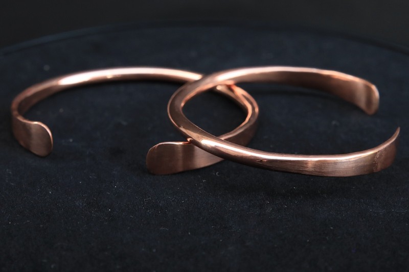 Vintage Solid Copper Cuff Bracelet For Women and Men Arthritis Pain Bangle gallery
