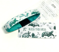 ZOX *BLESS THIS MESS* Silver Strap Wristband w/Card Choose Size NIP TURTLES