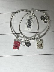 NEW Alex & Ani Charm Bangles The Office Party-Off Posters Set of 2 in Gift Box