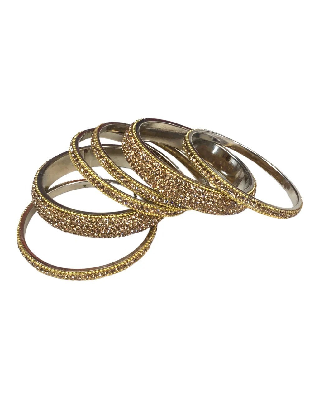 RSINC Bangle Glass Bangles for Women Combo Set Traditional Wedding Gold Color gallery