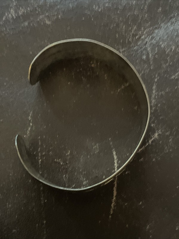 Vintage Silver 800 Cuff Bracelet Greek/south American Looking gallery