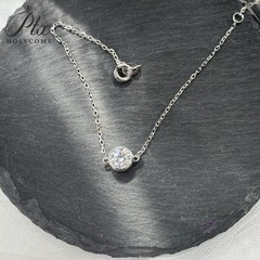 925 Silver D 1ct Round Moissanite Blister Bracelet GRA for Valentine’s Day Gift