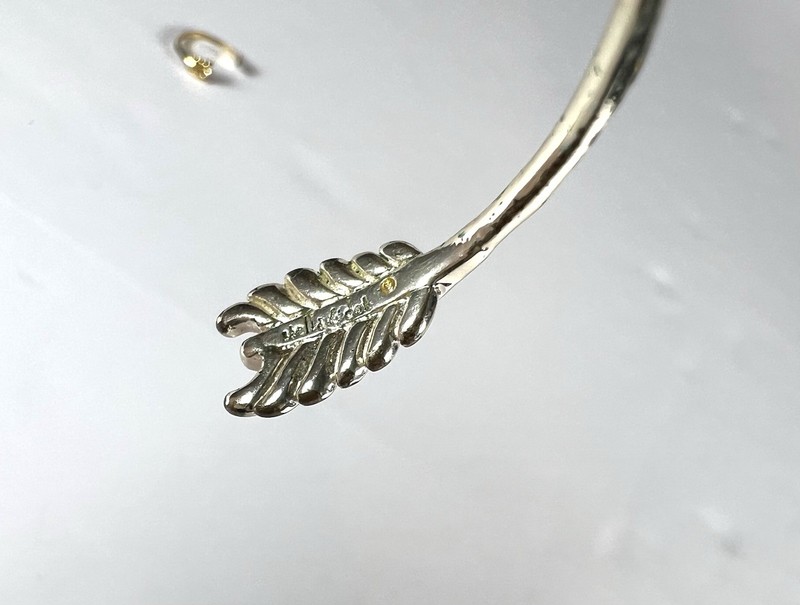 Stella & Dot Gilded Arrow Silver Cuff Bracelet & Adjustable Gold Tone Ring Set gallery
