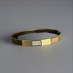 Brighton Bracelet Meridian Brushed Gold Crystal Bangle NWT