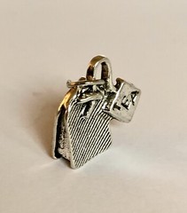 TEABAG Clip on Charm with Lobster Clasp for Jewelry, Stitch Marker, Zipper Pull