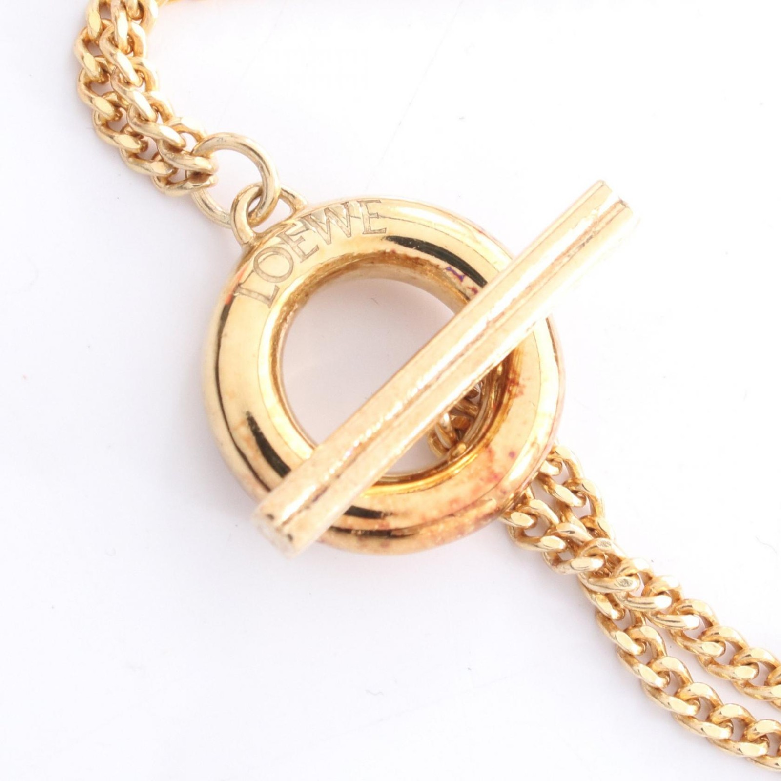 LOEWE Anagram Bracelet J821240X088130 Gold Plated NEW Women gallery