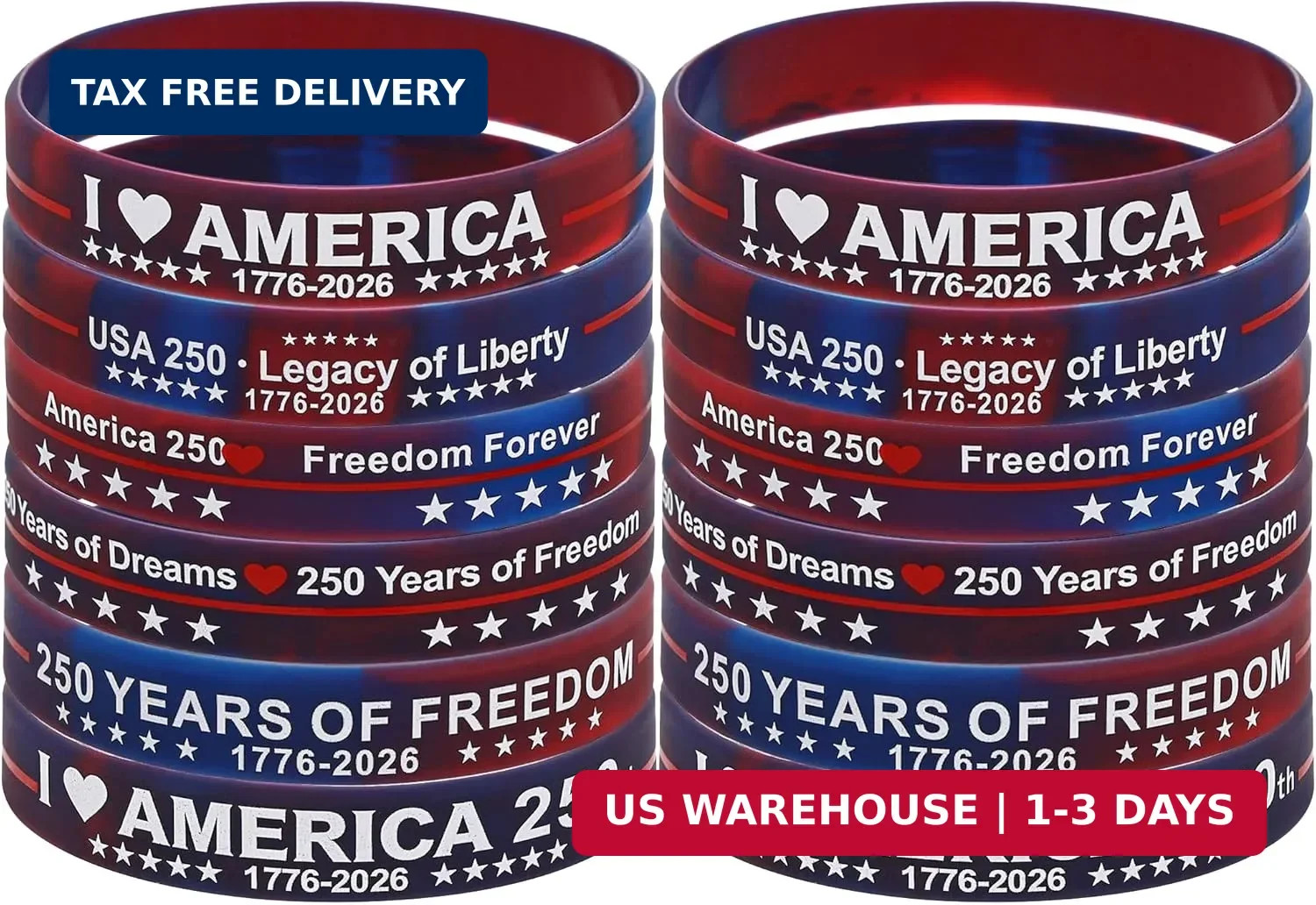 USA 250th Anniversary Bracelets American 4th of July Bracelets USA 250th Birthda gallery