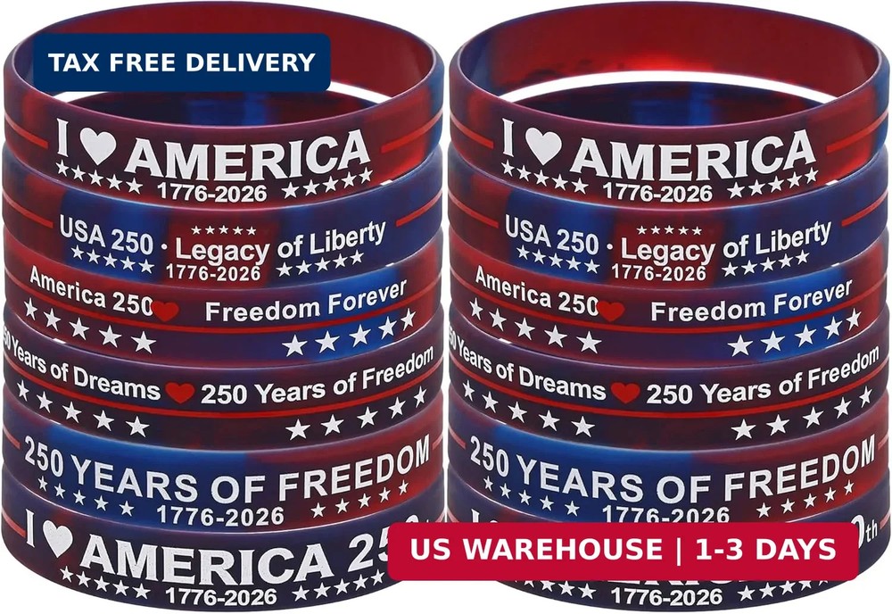 USA 250th Anniversary Bracelets American 4th of July Bracelets USA 250th Birthda