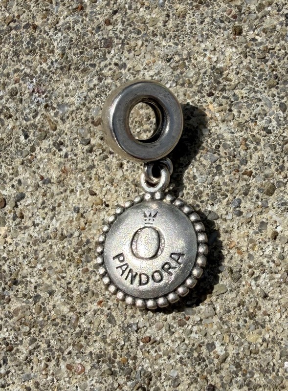 Pandora Sterling Silver Greece Greek Flag Exclusive Dangle Charm gallery