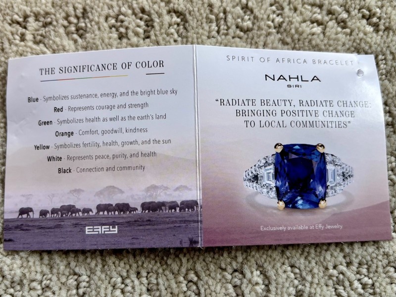 Effy Nahla “Spirit of Africa” Bracelet Multicolor Silvertone Africa Charm New gallery