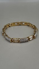Swarovski Swan Women’s Bracelet Gold Plated Crystals