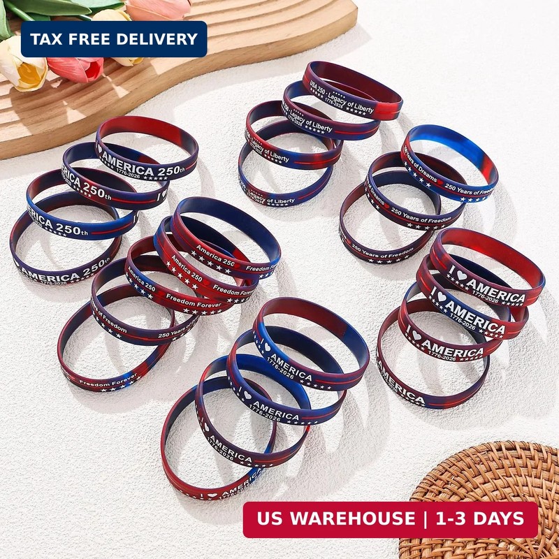 USA 250th Anniversary Bracelets American 4th of July Bracelets USA 250th Birthda gallery