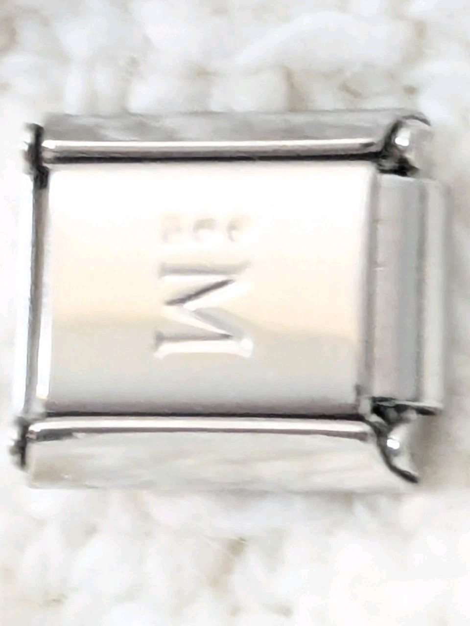 Authentic Morellato April Birthstone Clear Stones Italian Charm 9mm Classic R203 gallery