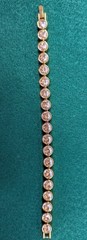Touchstone by Swarovski Clear Ice Crystal Bracelet Gold Rhodium Plated 7″