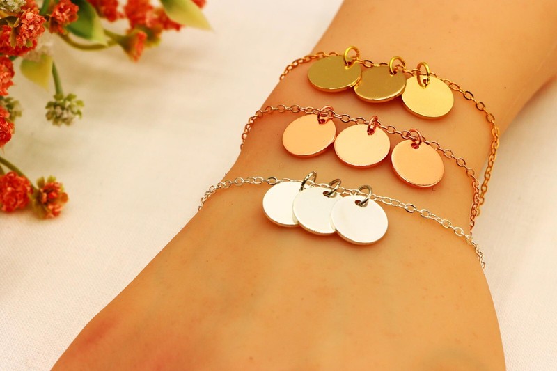Personalized Bracelet Custom Minimalist Bracelet for Her Engraving Name Bracelet gallery