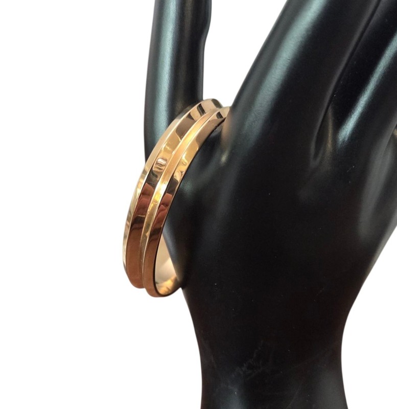 Bela Bracelets Rose Gold Tone Bracelet Bangle Cuff Signed gallery