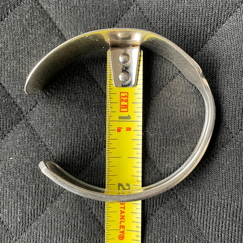 Vintage Silver Plate Flatware Cuff Bracelet, Adjustable Size 6 to 7 inch - NEW! gallery