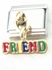 Italian Charm Unbranded Dangle Friend Charm Classic 9mm E97
