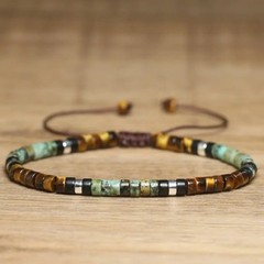 Naturally Charm Stone Bracelet for Women Fashion Jewelry Natural Tiger Eye Onyx